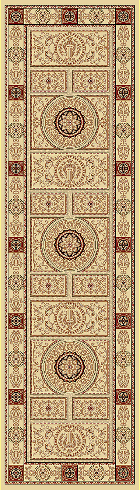 Dynamic Rugs Legacy 58021 Ivory Rugs - runner view