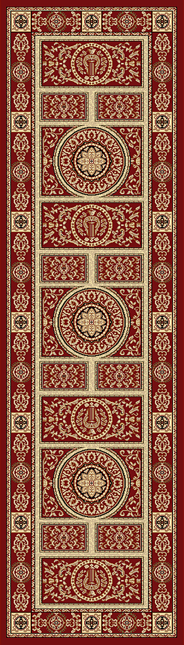 Dynamic Rugs Legacy 58021 Red Rugs - runner view