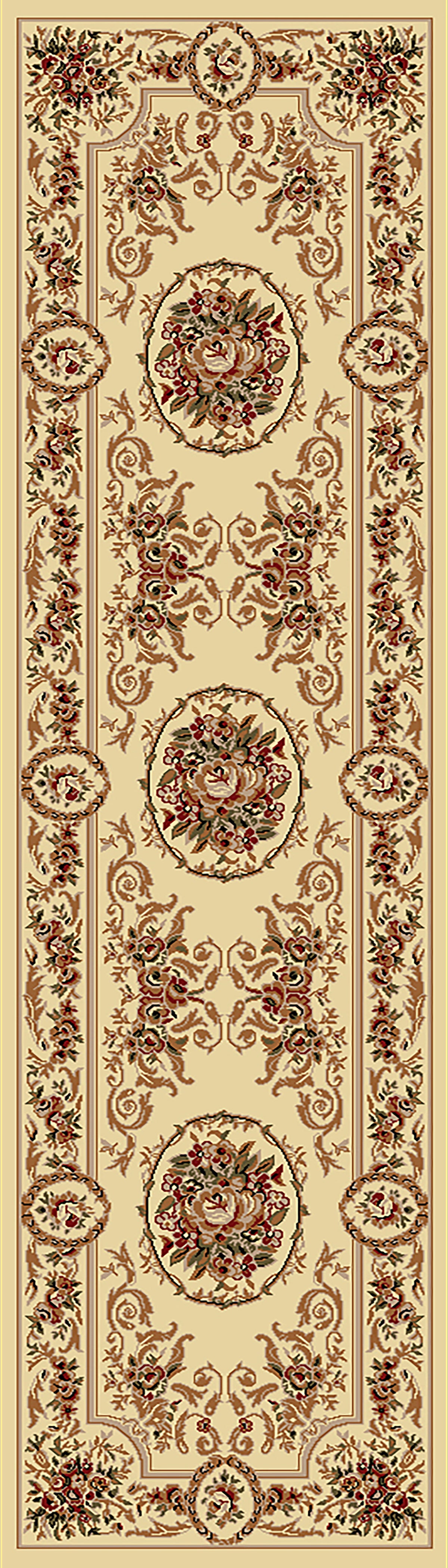 Dynamic Rugs Legacy 58022 Ivory Rugs - runner view