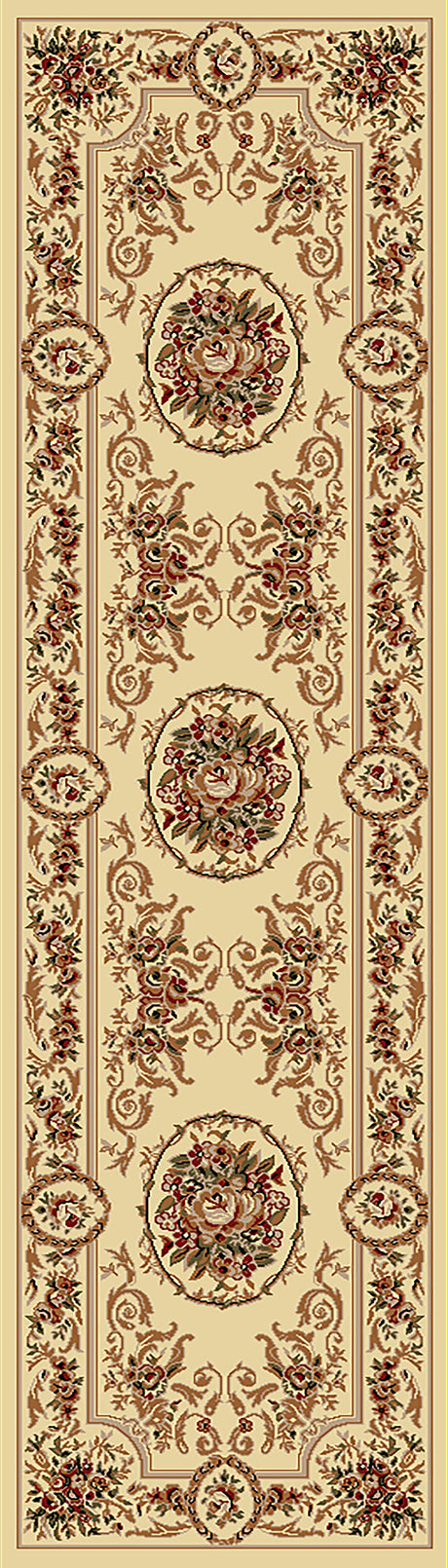 Dynamic Rugs Legacy 58022 Ivory Rugs - runner view
