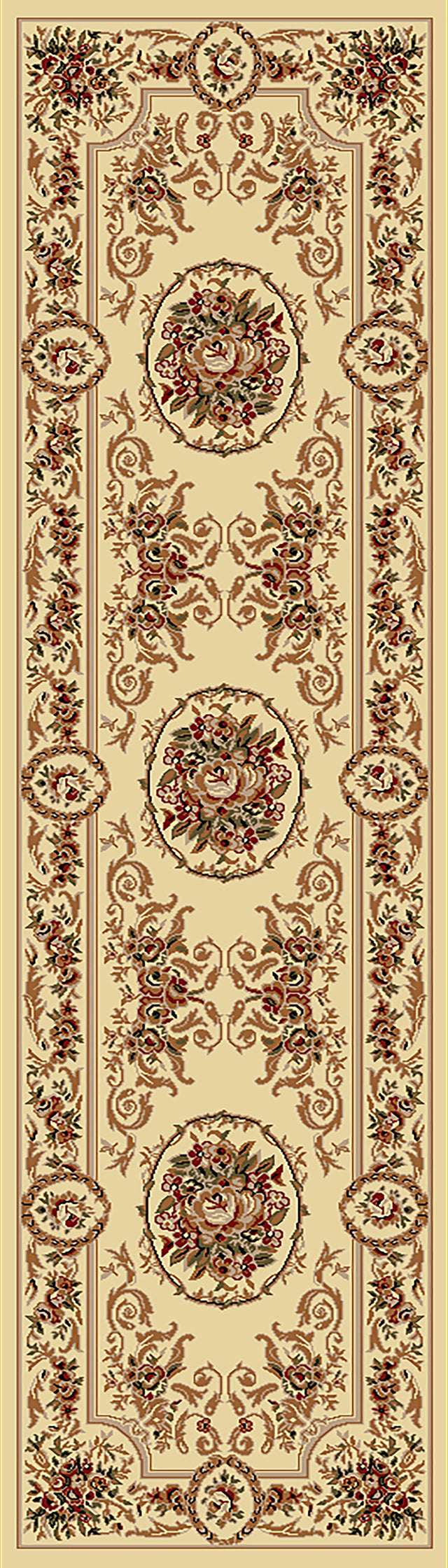 Dynamic Rugs Legacy 58022 Ivory Rugs - runner view