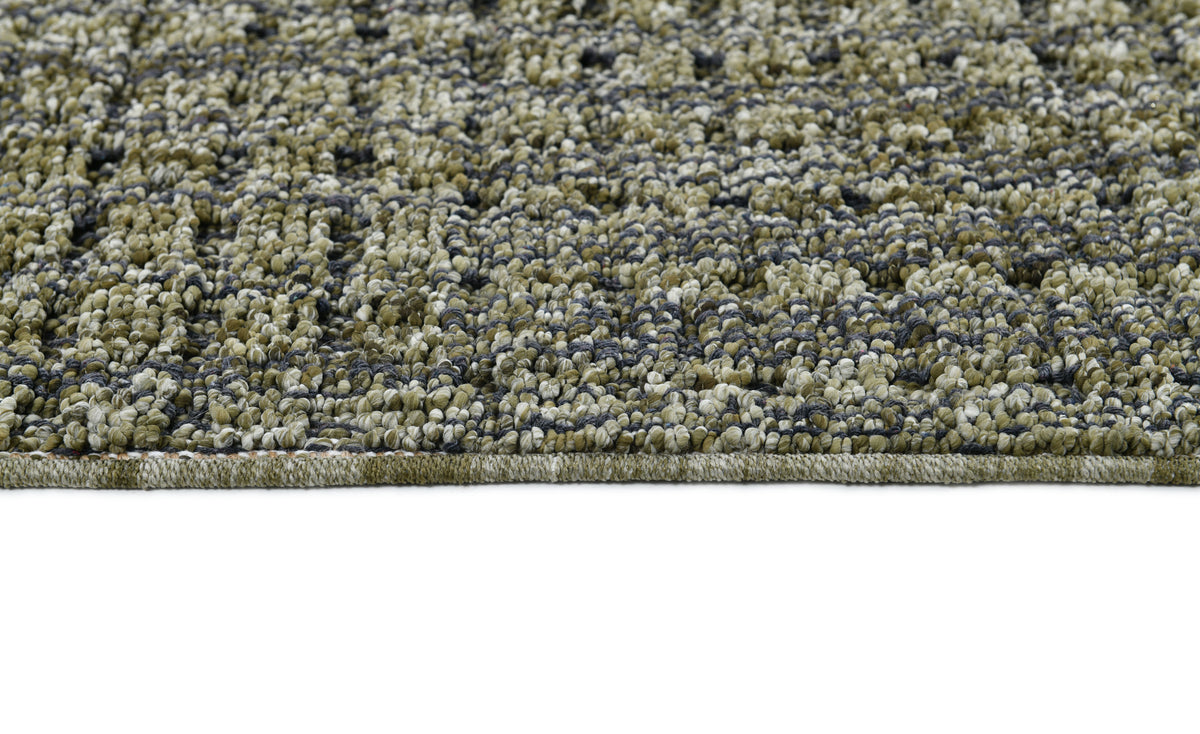Dynamic Rugs Leon 13611 Power Loomed Modern Dark Green Rug