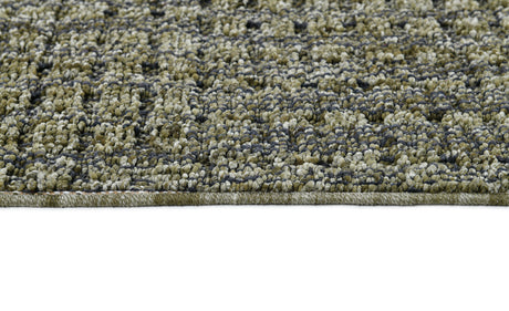 Dynamic Rugs Leon 13611 Power Loomed Modern Dark Green Rug