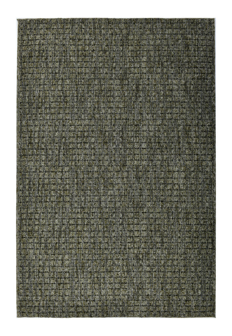 Dynamic Rugs Leon 13611 Power Loomed Modern Dark Green Rug