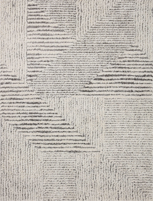 Loloi Levitt Shag Lev-02 Ivory/Grey Area Rug