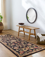 Surya Riley Rly-5025 Jet Black / Caramel / Hot Cocoa Rugs