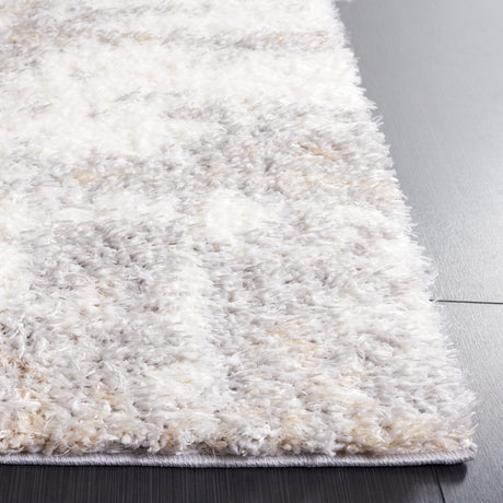 Safavieh Lindsay Shag Lns552F Grey/Ivory Beige Rug.