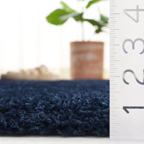 Safavieh Lindsay Shag Lns560N Navy Rug.