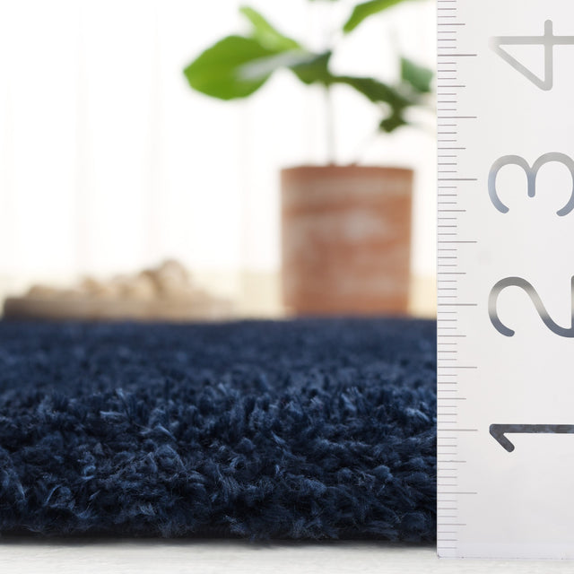 Safavieh Lindsay Shag Lns560N Navy Rug.