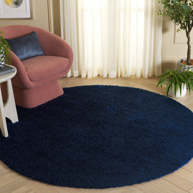 Safavieh Lindsay Shag Lns560N Navy Rug.