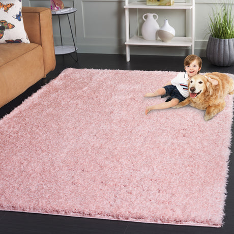 Safavieh Lindsay Shag Lns560U Pink Rug.