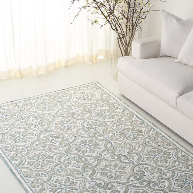 Safavieh Lauren Ralph Lauren Lrl6944J Teal/Ivory Rug.