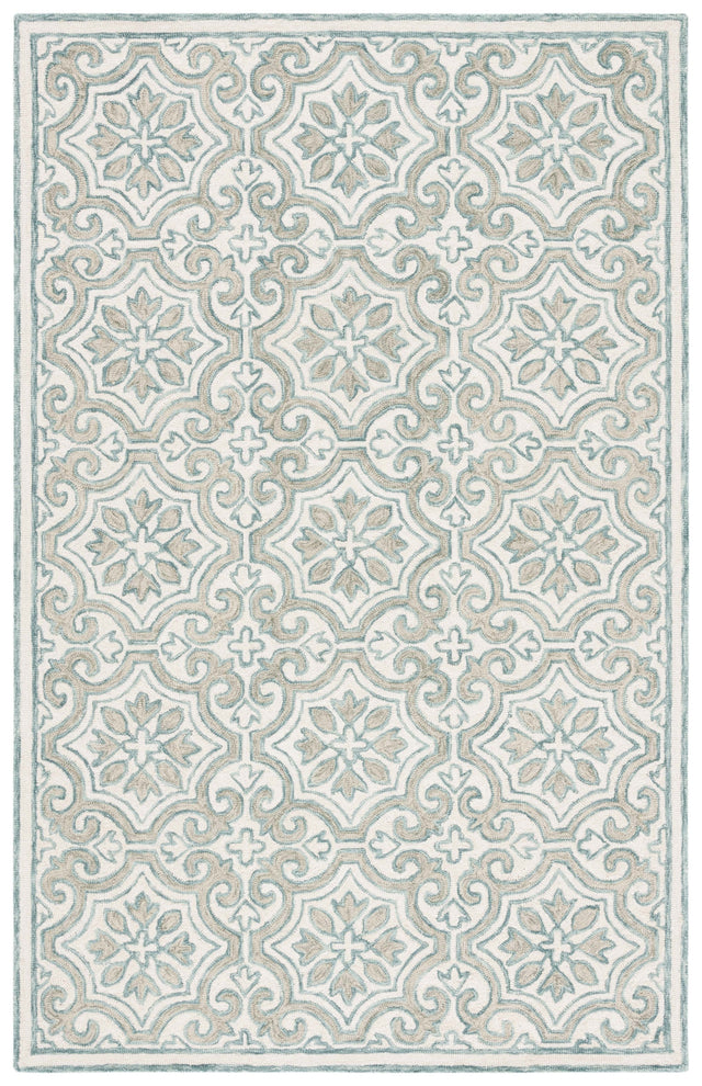 Safavieh Lauren Ralph Lauren Lrl6944J Teal/Ivory Rug.