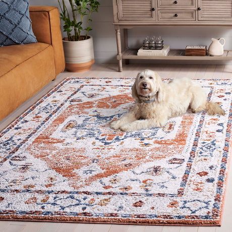 Safavieh Luna Lun102A Ivory/Rust Rug.