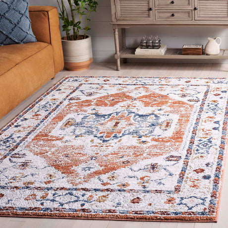 Safavieh Luna Lun102A Ivory/Rust Rug.