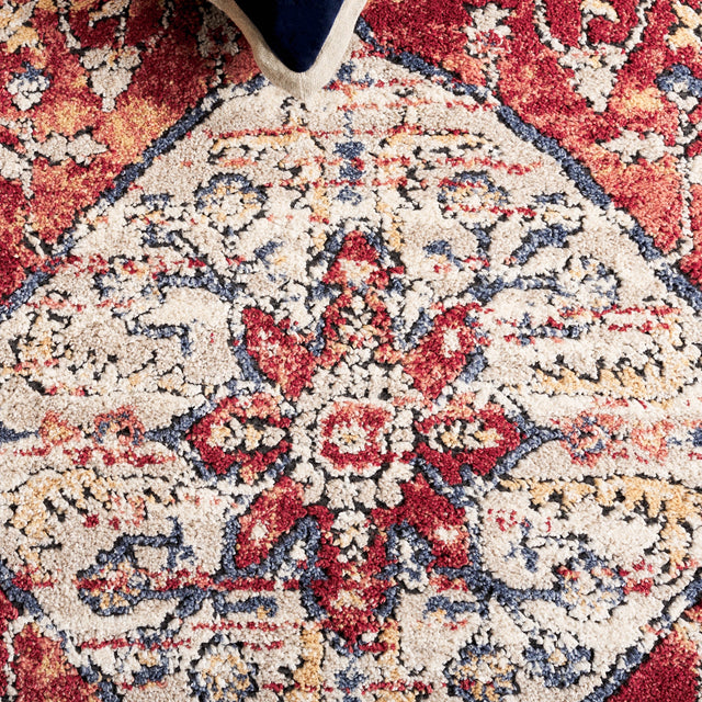 Safavieh Luna Lun108B Beige/Rust Blue Rug.