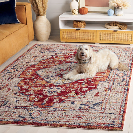 Safavieh Luna Lun108B Beige/Rust Blue Rug.