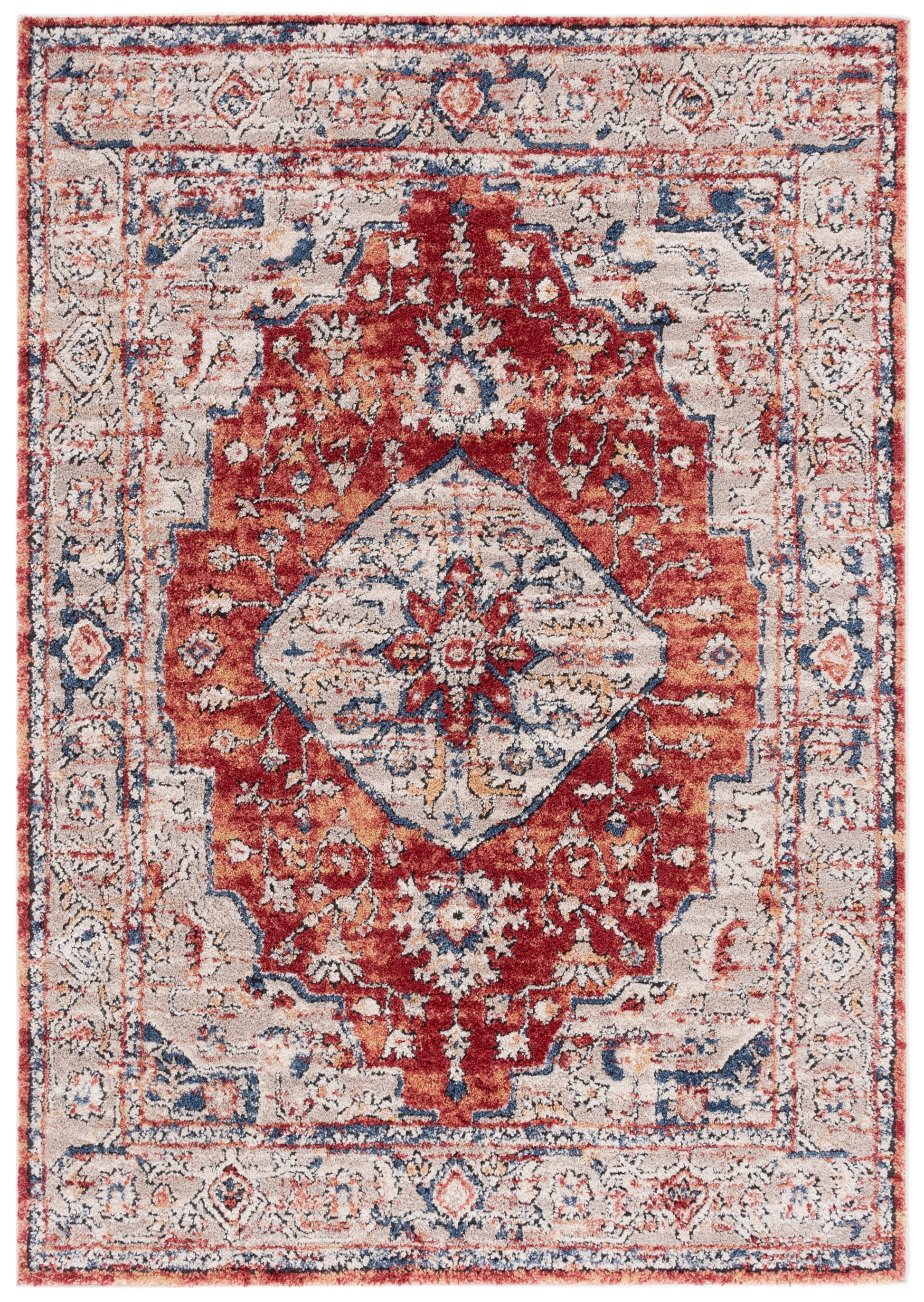 Safavieh Luna Lun108B Beige/Rust Blue Area Rug