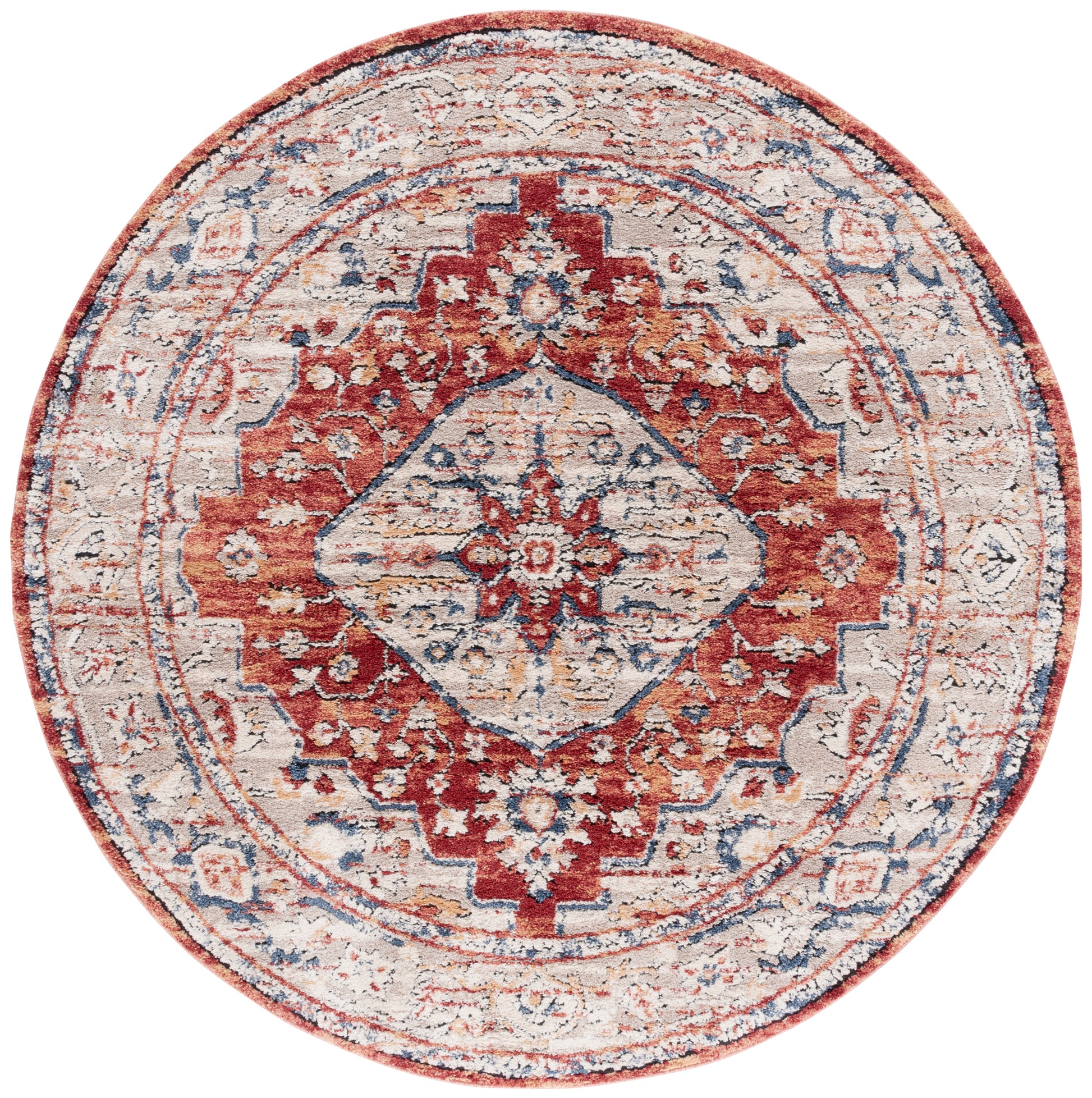 Safavieh Luna Lun108B Beige/Rust Blue Area Rug