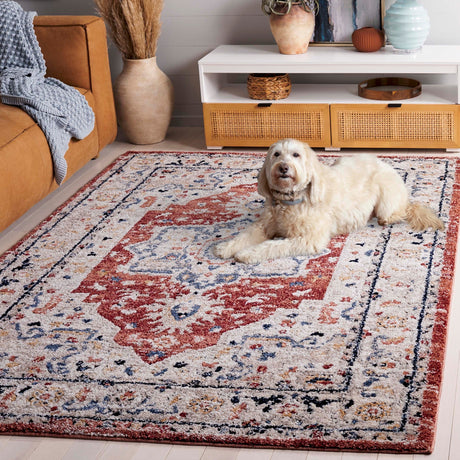 Safavieh Luna Lun110A Beige/Rust Blue Rug.