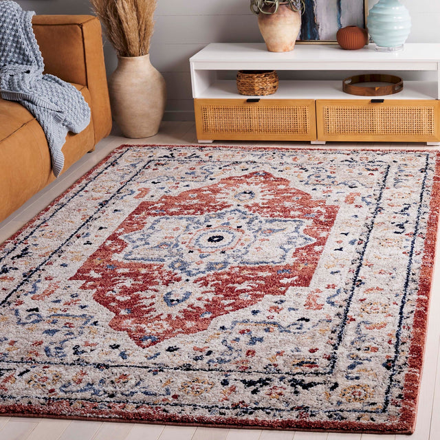 Safavieh Luna Lun110A Beige/Rust Blue Rug.