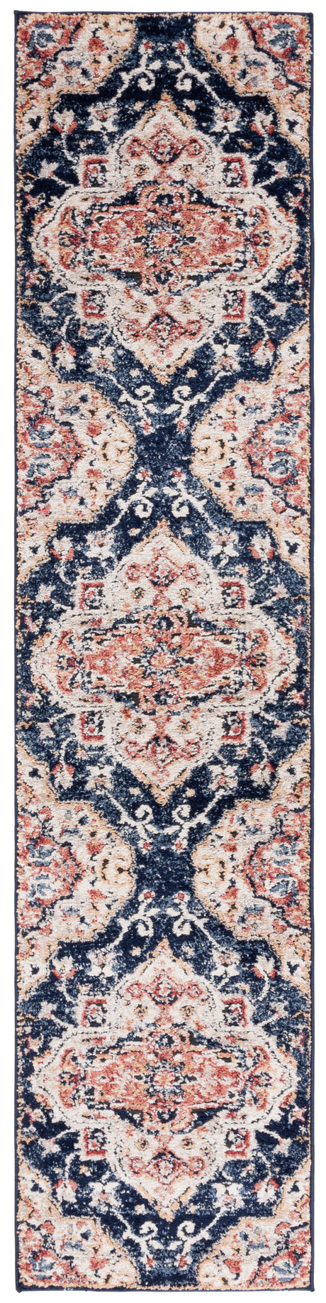 Safavieh Luna Lun111N Navy/Beige Rust Rug.