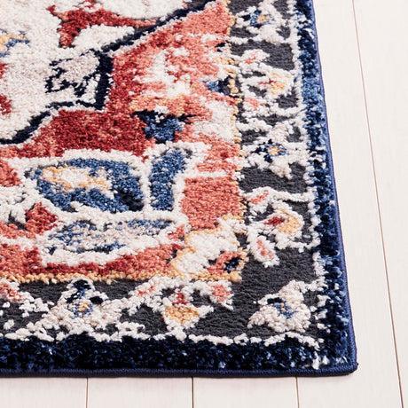 Safavieh Luna Lun111N Navy/Beige Rust Rug.