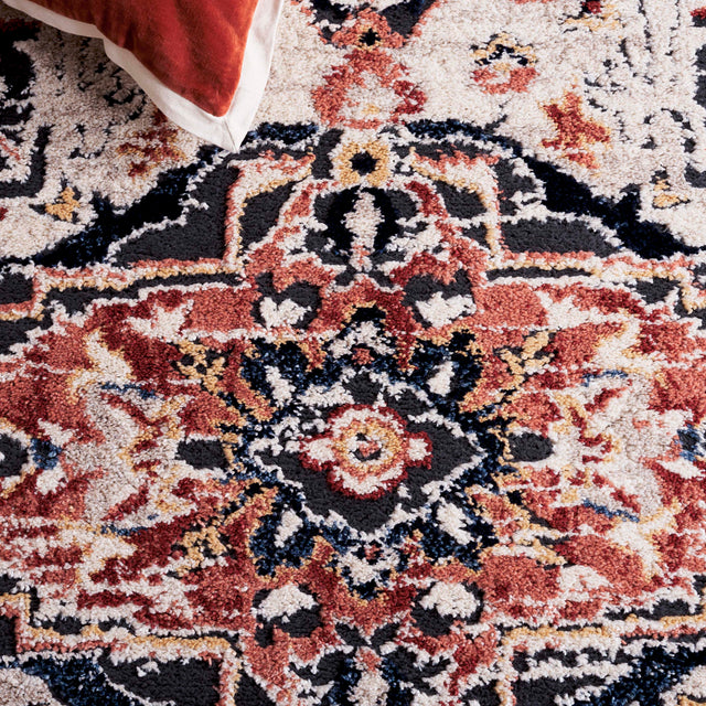 Safavieh Luna Lun111N Navy/Beige Rust Rug.