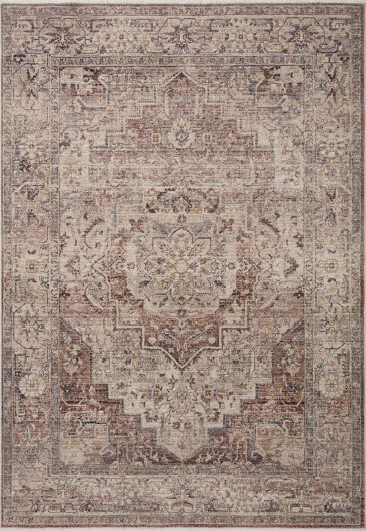 Loloi Lyra Lyr-06 Berry/Stone Area Rug