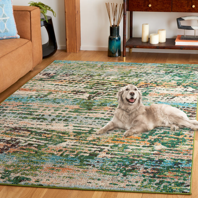 Safavieh Madison Mad454Y Green/Rust Rug.