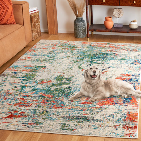 Safavieh Madison Mad478Y Green/Rust Rug.