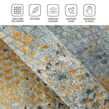 Amer Majestic MAJ-10 Blue area rug - infographic view