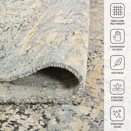 Amer Majestic MAJ-6 Ivory area rug - infographic view
