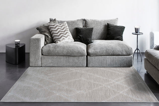 Dynamic Rugs Masai 14005 Power Loomed Modern Ivory Rug