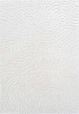 Dynamic Rugs Masai 14024 Power Loomed Modern White Rug