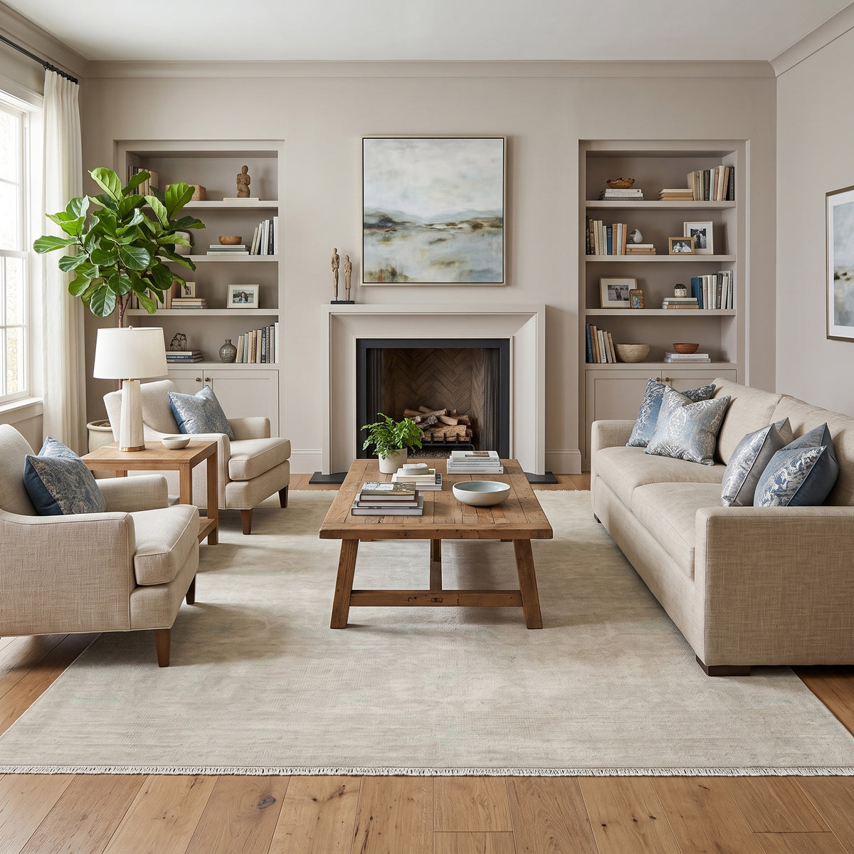 Amer Maya MAYA-6 Light Gray area rug - lifestyle view