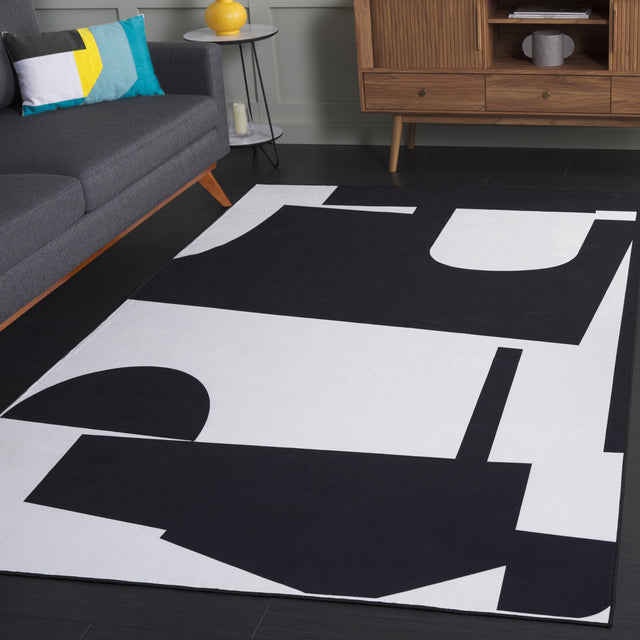 Safavieh Malibu Mbu822Z Black/Ivory Rug.