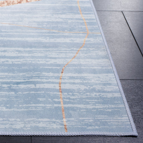 Safavieh Malibu Mbu836M Blue/Gold Rug.