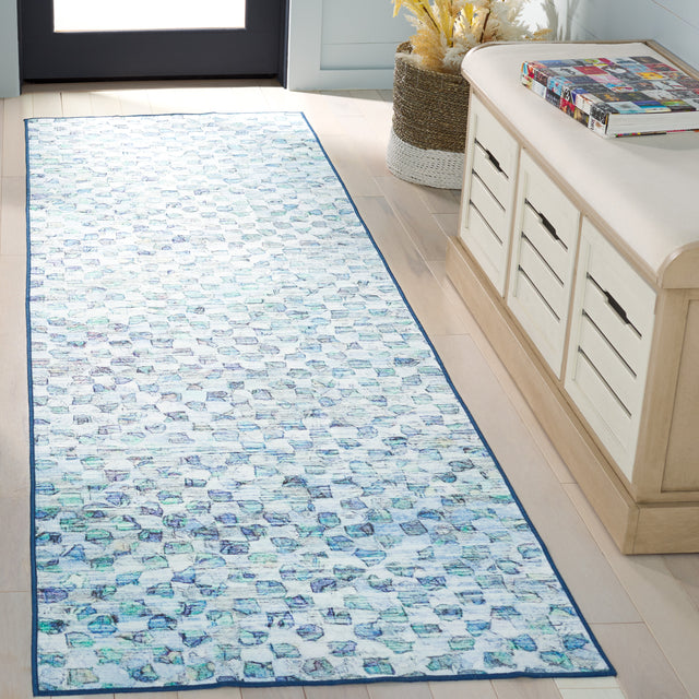 Safavieh Malibu Mbu917F Grey/Aqua Rug.