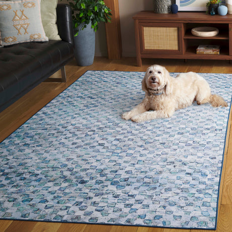 Safavieh Malibu Mbu917F Grey/Aqua Rug.