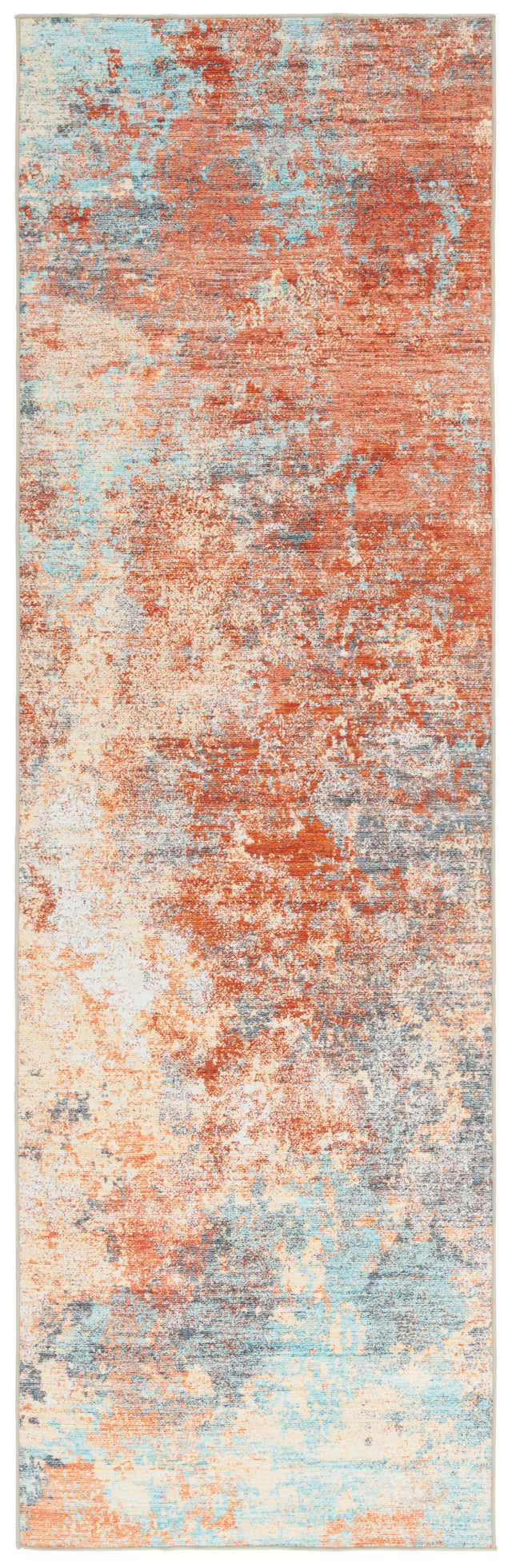 Safavieh Malibu Mbu943P Rust/Aqua Rug.