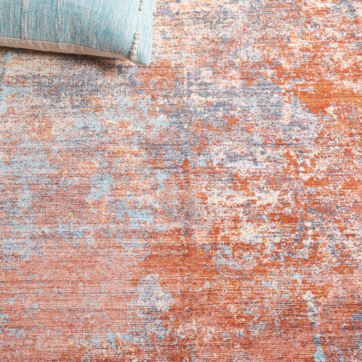 Safavieh Malibu Mbu943P Rust/Aqua Rug.