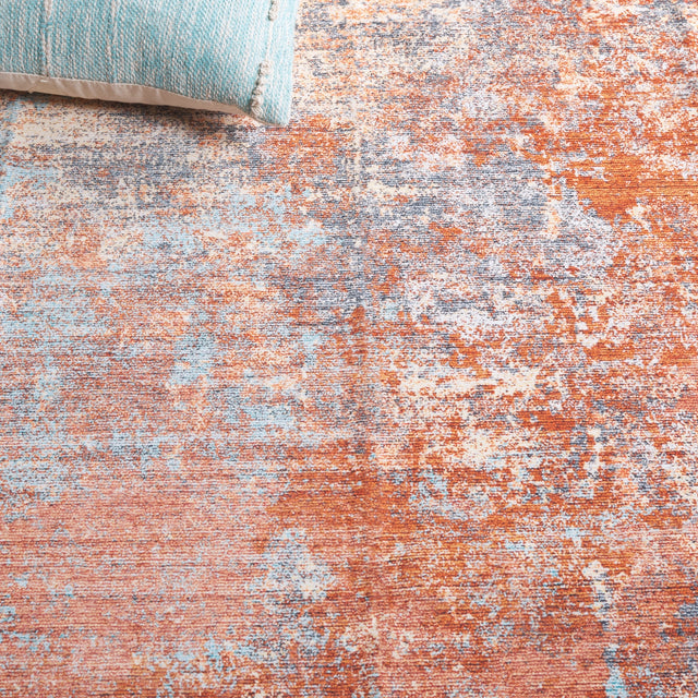Safavieh Malibu Mbu943P Rust/Aqua Rug.