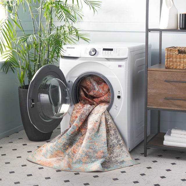 Safavieh Malibu Mbu943P Rust/Aqua Rug.