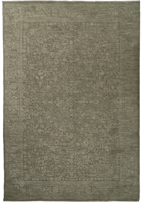 Dynamic Rugs Meadow 17973 Power Loomed Traditional Sage/Beige Rug
