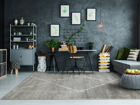 Dynamic Rugs Mehari 23229 Grey Rugs - room scene