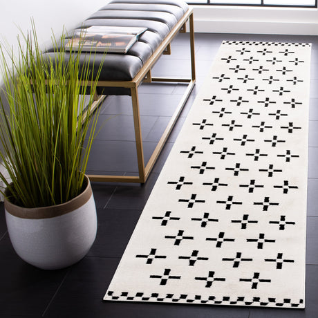 Safavieh Melody Mel134A Ivory/Black Rug.