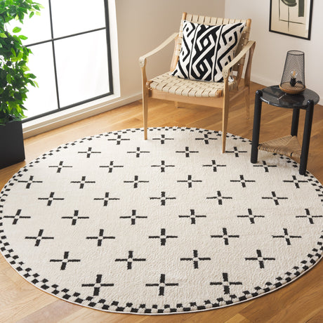 Safavieh Melody Mel134A Ivory/Black Rug.