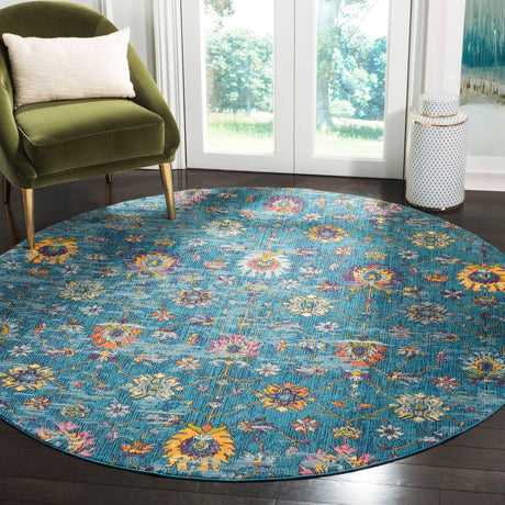 Safavieh Merlot Mer107M Blue/Multi Rug.