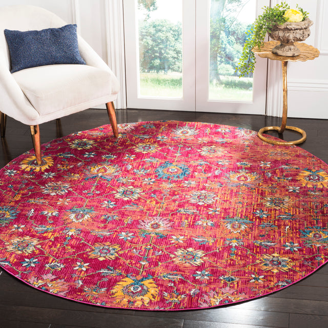 Safavieh Merlot Mer107Q Red/Multi Rug.